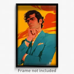 Brazilian Movie Poster - Man Feeling Resignation, Noteworthy Wrist Scrunchie