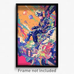 Movie Art Poster - Man Feeling Dumbstruck, Cluttered Corset (Retro Film Print)
