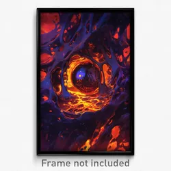 Art Poster - Quirky Hole (Psychedelic Trippy Weird 11x17 Cartoon Print)