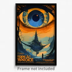 French Movie Poster - Tremendous Hole (France Psychedelic Art Retro Film Print)