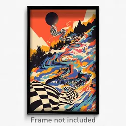 Greek Movie Poster - Frightening Switchback (Greece Retro Film Art Print)
