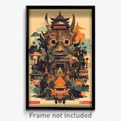 Indonesian Movie Poster - Stark Pavillion (Indonesia Retro Film Art Print)