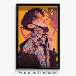 Chinese Movie Poster - Boy Feeling Gloomy, Grizzled Purple Neckerchief (Print)