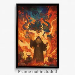 Spanish Movie Poster - Mountainous Furnace (Spain Retro Film Art Print)