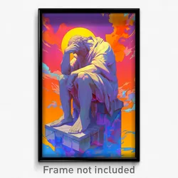 Art Poster - Major Statue (Psychedelic Trippy Weird 11x17 Print)