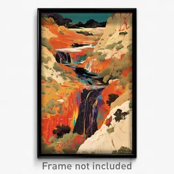 Spanish Movie Poster - Dry Wetland (Spain Psychedelic Art Retro Film Print)