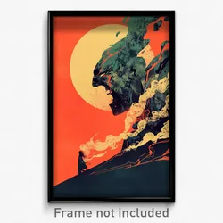 Icelandic Movie Poster - Agitated Meeting Place (Iceland Retro Film Art Print)