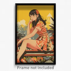 Indonesian Movie Poster - Girl Feeling Interest, Shadowy Frilled Leotard (Print)