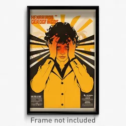 German Movie Poster - Boy Feeling Positive, Urban Yellow Cardigan (Art Print)