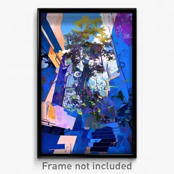 Art Poster - Underground Lumber Yard (Psychedelic Trippy Weird Cartoon Print)