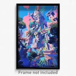 Art Poster - Flawless Strait (Psychedelic Trippy Weird 11x17 Print)