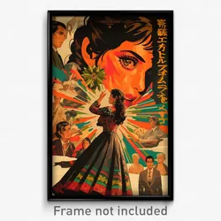 Mexican Movie Poster - Girl Feeling Irritated, Handsome Torn Dress (Art Print)