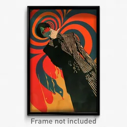 German Movie Poster - Man Feeling Self Respecting, Shady Goth Clothes (Print)
