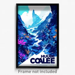 Icelandic Movie Poster - Humble Cove (Iceland Psychedelic Art Retro Film Print)