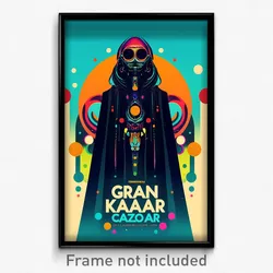 Icelandic Movie Poster - Grand Bazaar (Iceland Psychedelic Art Retro Film Print)