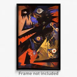 French Movie Poster - Old Wall (France Psychedelic Trippy Art Retro Film Print)