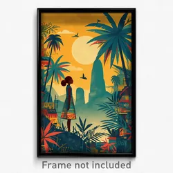 Brazilian Movie Poster - Old Fashioned Moon (Brazil Retro Film Art Print)