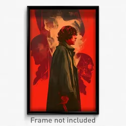 Icelandic Movie Poster - Boy Feeling Spite, Black Red Sleeves (Art Print)
