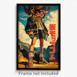 Mexican Movie Poster - Boy Feeling Upset, Spectacular Purple Legwear (Art Print)