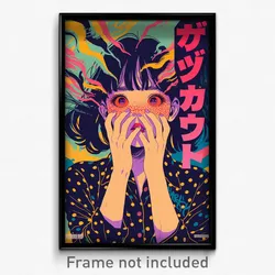 Chinese Movie Poster - Girl Feeling Anticipating, Violet Polka Dot Shirt (Print)