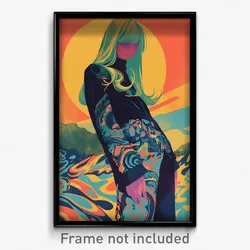 German Movie Poster - Girl Feeling Optimistic, Zany Suit (Germany Art Print)