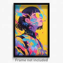 Movie Art Poster - Woman Feeling Dejection, Astonishing Summer Uniform (Print)