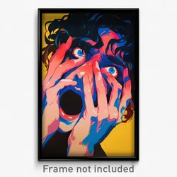 French Movie Poster - Agitated Mouth (France Psychedelic Art Retro Film Print)