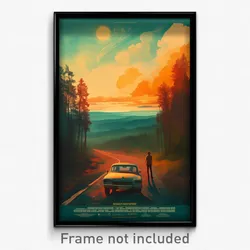 Russian Movie Poster - Nifty Highway (Russia Psychedelic Art Retro Film Print)