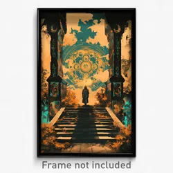 Movie Art Poster - Brisk Mausoleum (Psychedelic Trippy Retro Cartoon Film Print)