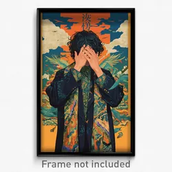 Brazilian Movie Poster - Man Feeling Demoralized, Silly Ribbon Trimmed Sleeves