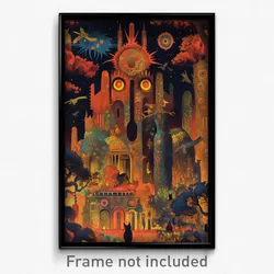 Brazilian Movie Poster - Miniature Exotic Area (Brazil Retro Film Art Print)