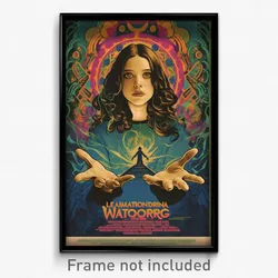 Mexican Movie Poster - Girl Feeling Self Compassionate. Sleeves Past Elbows