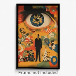 German Movie Poster - Menacing Camp (Germany Psychedelic Art Retro Film Print)