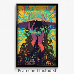 Movie Art Poster - Girl Feeling Shame Wearing Zesty Straw Hat (Retro Film Print)