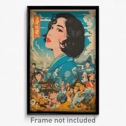 Indonesian Movie Poster - Woman Feeling Mixed Up, Orderly Blue Serafuku (Print)