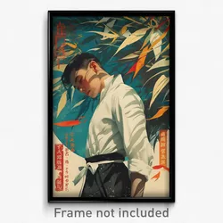 Vietnamese Movie Poster - Man Feeling Ennui, Elegant White Bow (Art Print)