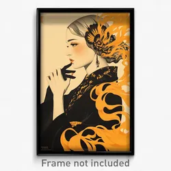Spanish Movie Poster - Woman Feeling Enlightened, Sturdy Tearing Clothes (Print)