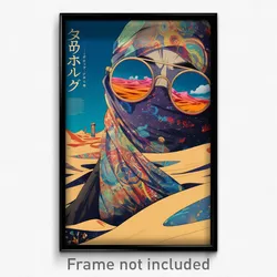 Spanish Movie Poster - Unkempt Dunes (Spain Psychedelic Art Retro Film Print)