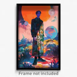 Art Poster - Boy Feeling Hate Wearing Able Medium Dress (Print)