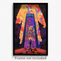 Art Poster - Major Entrance (Psychedelic Trippy Weird 11x17 Cartoon Print)