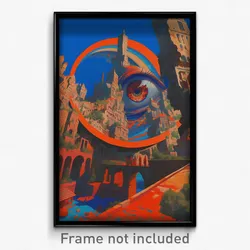 Hebrew Movie Poster - Dizzying European City (Israel Retro Film Art Print)