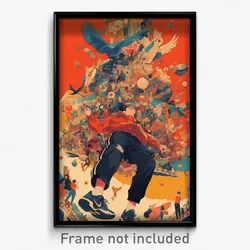 Spanish Movie Poster - Rural Factory (Spain Psychedelic Art Retro Film Print)