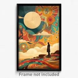 Mexican Movie Poster - Faraway Wall (Mexico Psychedelic Art Retro Film Print)