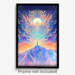 Movie Art Poster - Fruity Glacier (Psychedelic Trippy Retro Cartoon Film Print)