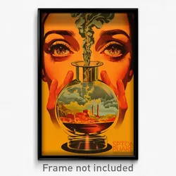 Spanish Movie Poster - Smoggy Esplande (Spain Psychedelic Art Retro Film Print)
