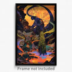 Art Poster - Agile Depths (Psychedelic Trippy Weird 11x17 Print)