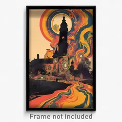 German Movie Poster - Small Courthouse (Germany Retro Film Art Print)