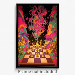 Spanish Movie Poster - Valuable Chess Board (Spain Retro Film Art Print)