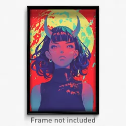 Movie Art Poster - Girl Feeling Outrage, Amusing Sleeveless Sweater (Film Print)