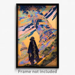 Korean Movie Poster - Silent Cay (Korea Psychedelic Trippy Art Retro Film Print)